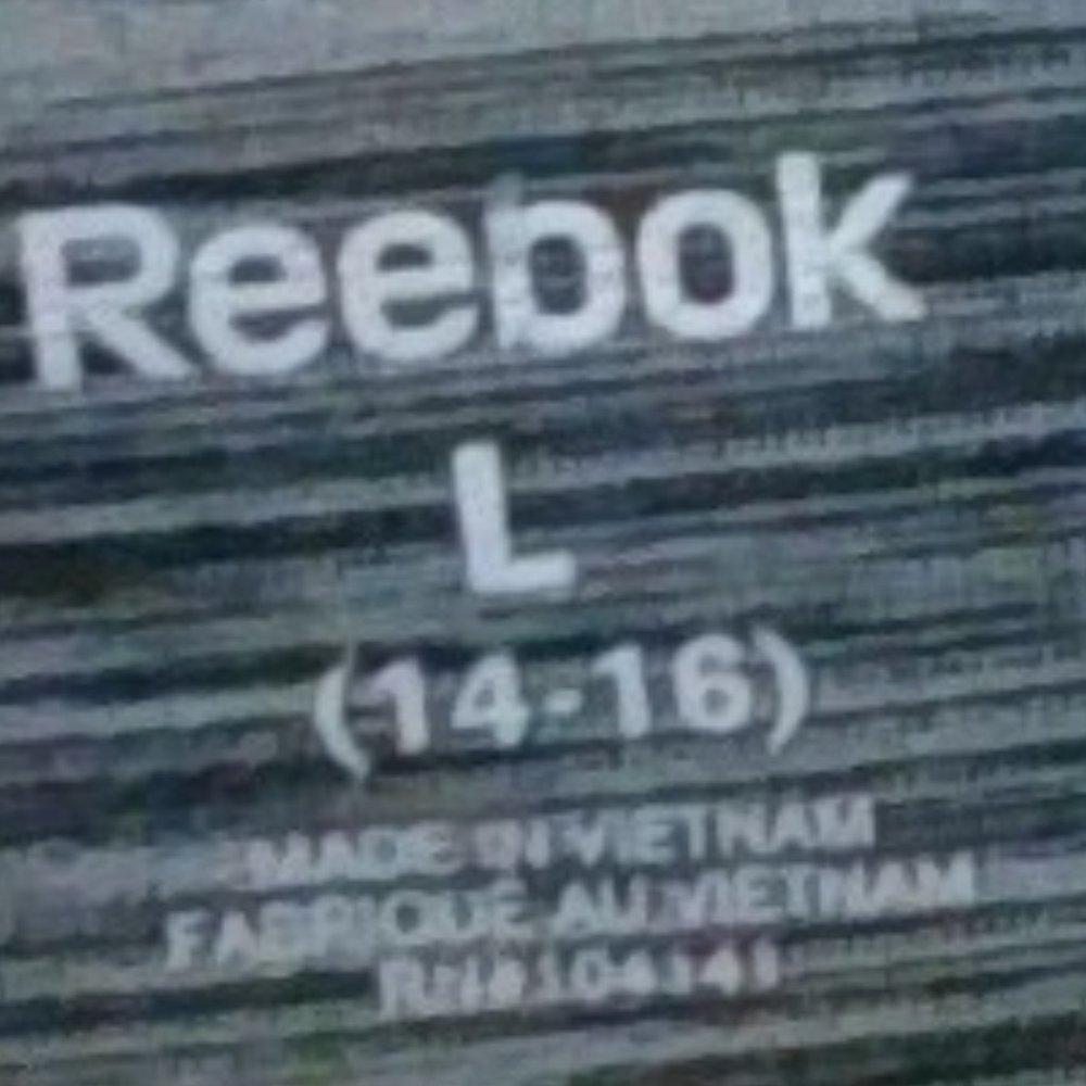 silky Reebok tee shirt